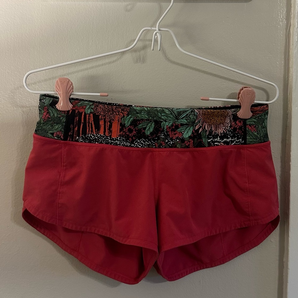 Hot pink lululemon shorts